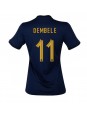 Billige Frankrike Ousmane Dembele #11 Hjemmedrakt Dame VM 2022 Kortermet
